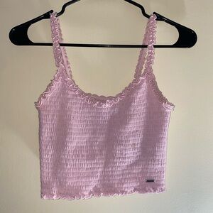 Hollister Light Pink Ruffled Camisole